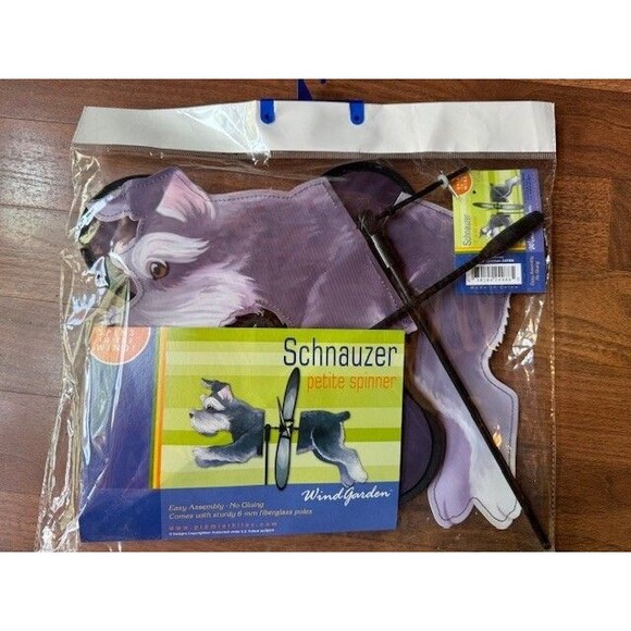 Premier Kites SCHNAUZER Dog Petite Garden Wind‎ Spinner NEW - Picture 3 of 6